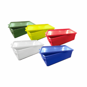 DOUGH TRAYS AND LIDS- COLOUR CODED