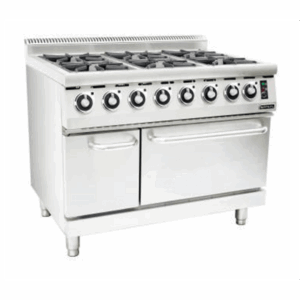 GAS STOVE WITH ELECTRIC OVEN ANVIL - 6 BURNER