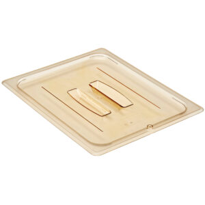 HIGH HEAT LID WITH HANDLE AMBER FOR 1/2 HIGH HEAT PANS