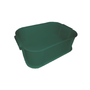 FOOD TRAY (PERFORATED) - GREEN